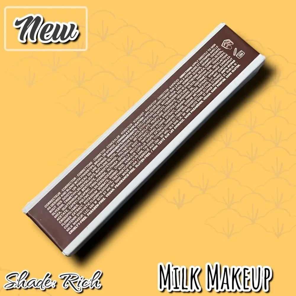New NIB Beauty Milk Makeup Flex Concealer – Rich